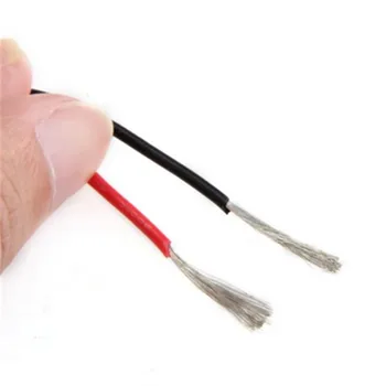 Elektrické Drôty Pocínované Medené AWG 20 izolované PVC Rozšírenie LED Pás Kábel Červený Čierny Vodič Elektrického Predĺžiť Kábel Batérie drôt
