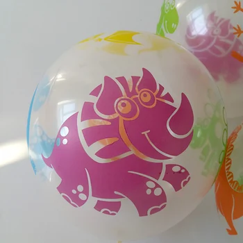 Nový Balón 100ks/veľa 12inch Tlač Transparentné Latexové Balóny Dinosaura Balón Narodeninovej Party Dodávky Zaujímavé Deti Hračky