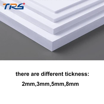 Teraysun 2ks/veľa 300x400mm PVC peny doska plastové ploché plechové dosky, biela pena list model doska