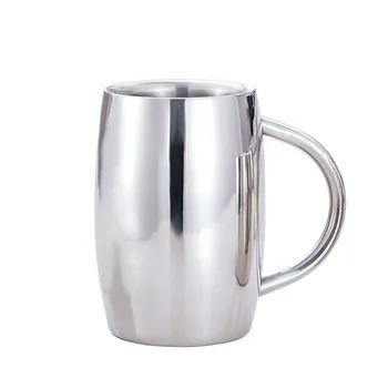Stravovanie Drinkware Dvojité nehrdzavejúcej ocele vody pohár Mlieka Hrnčeky