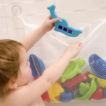 1pcs! Skladovanie Vakov Silné Prísavky Baby Sprcha Deti Kúpať Kúpanie Hračky Skladovacie Puzdro