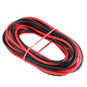 1M Black+1M Červená 8awg flexibilné silikónové wire gauge vysokej teplote Pocínovaného medeného kábla silikónové gumy drôt