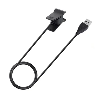 1m USB Nabíjací Kábel Napájanie Nabíjací Kábel Drôt s Napätím Stabilizátor Náhrada za Fitbit Alta Smart Hodinky Čierne