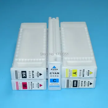 5 farba 700ml t6941-t6945 plne kompatibilné atramentové kazety s farbivo atrament pre Epson SureColor T3000 T5000 T7000 tlačiareň