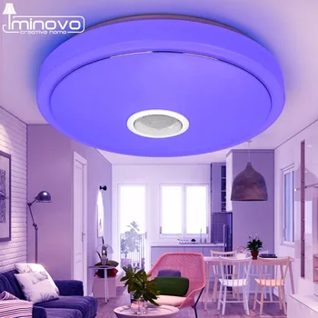 LED Stropné svietidlo Bluetooth a Hudby s farebnými a stmievač RGB Stropné Svetlo Diaľkové Ovládanie pre obývacia izba a spálňa