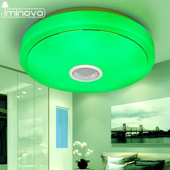 LED Stropné svietidlo Bluetooth a Hudby s farebnými a stmievač RGB Stropné Svetlo Diaľkové Ovládanie pre obývacia izba a spálňa