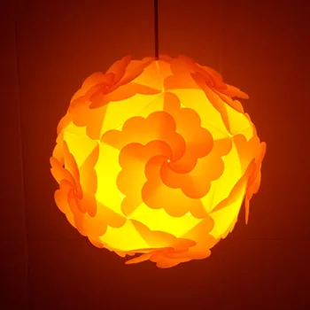 NOVÉ 300MM Petal Kvet Modernej Súčasnej DIY Prvky IQ Puzzle ZE Tienidlo Lampy Strop Prívesok Lampa Loptu Svetlo Osvetlenie