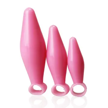 3ks/set L/M/S veľkosť DOMI Análny Sex Hračky Novú Korisť Korálky Dospelých Análny Plug Silikónový Zadok Zástrčky Análny Ružovej Farby Sexuálne Hračky