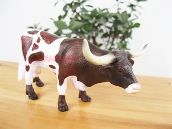 Blip hračky, pevné voľne žijúcich zvierat hračka bull 6-12 cm