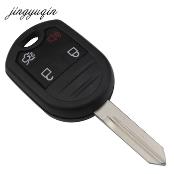 Jingyuqin 20pcs/veľa Upravený Kľúč Náhradný Kryt 4 Tlačidlo Žiadne Žetóny Kľúča Vozidla púzdro pre Ford Focus Fiesta C Max Ka
