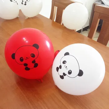 12inches Hrubé Roztomilá Panda Balóny Kola Deti Biele BaloonsCartoon Manželstva Zdobia Narodeninovej Party Zdobiť Panda Vzduchu Gule