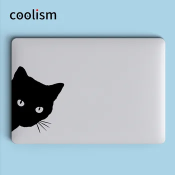 Zvedavý Black Cat Notebook Nálepka pre Apple Macbook Pro Air Retina 11 12 13 15 palcovom Vinyle Mi Kniha Pokožky Mac Notebook Odtlačkový Nálepky