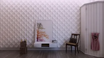 Silikónové formy na Omietky 3D Dekoratívne Nástenné Panely zvlnenie dizajn betónové steny formy