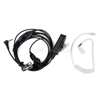 Nový 2,5 mm 1 Pin Akustické Trubice Slúchadlo Mikrofón PTT Headset pre Vysielačky Motorola Walkie Talkie T6200 T5600 MH370