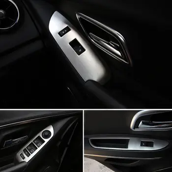 Auto ABS Vnútorné Dvere Tlačidlo Prepnúť Panel Kryt Tvarovanie Výbava Rám Dekorácie vhodné pre Chevrolet Roky 2013-Trax Auto Styling Zahŕňa