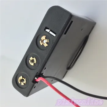 1pcs/veľa J081Y Obsahovať 4 AAA 6V Batérie Box Farba Čierna Plast Mini Model Tvorby Dielov Vysokej Kvality Na Predaj