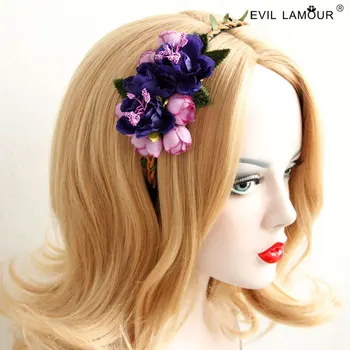 Princezná sladké lolita Hairbands Vianočné kvet Vy Zifa hoop Dĺžka vlasov veniec na hlavu ozdoby FG - 45