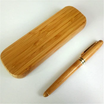 Bambusové Luxusné Plniace Pero, Atrament 0,5 mm Značka Pre Obchodné Dary Dekorácie Písanie Office guľôčkové pero plniace kancelárske potreby