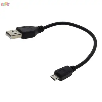 2Pc Čierne Krátke Micro USB Synchronizácia Údajov Nabíjací Kábel pre Samsung Galaxy S3 S4 mobilný telefón