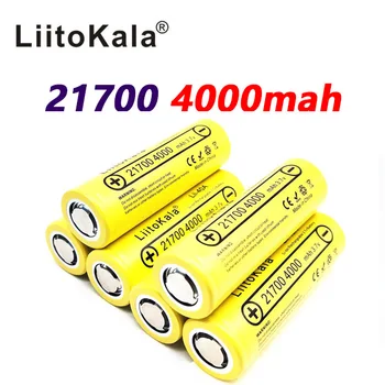 6PCS LiitoKala Lii-40A 21700 4000mah Li-Ni Batéria 3,7 V 40A pre Elektronické Cigarety Mod / Kit 3,7 V 30A moc 5C Miera Vypúšťania