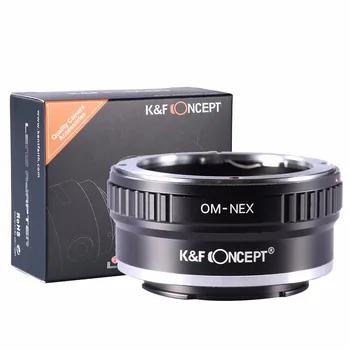 K&F KONCEPT Adaptér Objektívu Krúžok pre Olympus OM Objektív Sony NEX E mount Alfa A5000 7R A3000 A7 A7R A6000 Fotoaparát