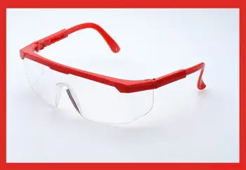 2 KS PC okuliare ochranné Okuliare bezpečnosť Práce, Ochrana Očí Jasný Objektív Sedimentov Kontroly Prachotesný Sprayproof Okuliare