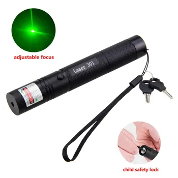 650nm Laserové Ukazovátko Zelená/Červená/Fialová Nastaviteľné Zaostrenie Laserového Pen Mini Pochodeň Svetla Vojenské Viditeľné Svetlo Pálenie Lúč Svetla
