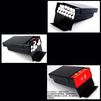 Móda Vhodné pre klasických Cigariet Úložný Box Cigariet Prípade Príslušenstvo Kreatívny Dizajn Black Automatické Box Cigár