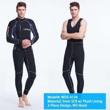 5 mm 3 mm Neoprén Wetsuits 1,5 mm Neoprénová Obleku SCR pre Mužov Muž Potápačské Obleky SCR