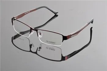 Pol-bez obrúčok Okuliare Muž Optické Okuliare Kovové Business Predstavenie Rám Krátkozrakosť Okuliare Armacao de Oculos de Grau DD0304-1