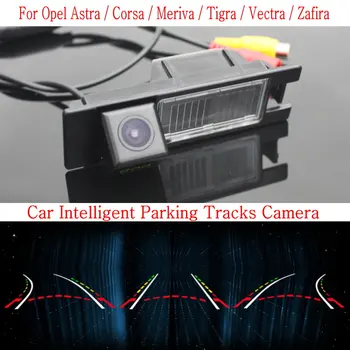 Ľudmila Auto Inteligentné parkoviská Sleduje Kamera PRE Opel Astra Corsa Meriva Tigra Vectra Zafira / Vzad Kamera Zadná Kamera