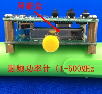 OLED displej, RF power meter 0-500 mhz -80 ~ 10dBm môžete nastaviť RF výkon útlm hodnota digitálny meter