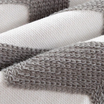 Nordic Štýl Výšivky Obliečky Na Vankúš Geometrické Sivá Biele Pruhované Gauč Hodiť Vankúše Polyester Bavlna Spálňa Obliečka Na Vankúš