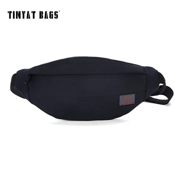 TINYAT Nové Mužov Bežné Pás Pack Taška Pás Taška Úpravy Na Ramene Fanny Pack Mince Phone Bag Black T201 Aktualizácia