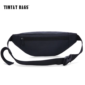 TINYAT Nové Mužov Bežné Pás Pack Taška Pás Taška Úpravy Na Ramene Fanny Pack Mince Phone Bag Black T201 Aktualizácia