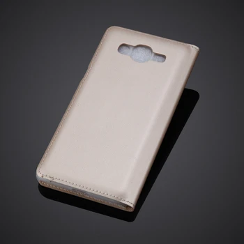 Luxusné PU Kože Flip Prípade Coque Kryt Pre Samsung Galaxy J2 Prime Mobil Prípade Okna