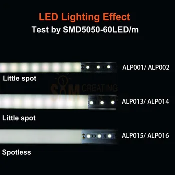 UnvarySam Čierny Hliníkový profil Pre LED svetlo, bar 5 ks 1M 9x17mm led vytláčanie Pomocou LED Pásu žiarovka kryt spp