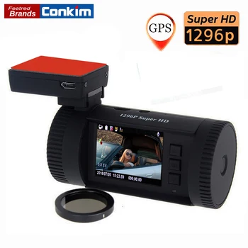 Conkim Mini 0826(0806 Plus) Auto Dash Kamera DVR Ambarella A7LA50 Super HD1296P Auta DVR GPS Dash Cam Auto Video Rekordér+CPL
