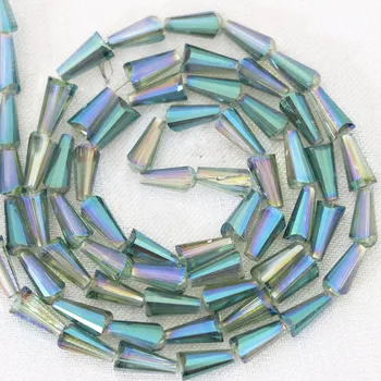 Multicolor veža slza waterdrop 8x16mm krištáľové sklo kamienkami prívesky, šperky, takže dištančné príslušenstvo 50pcs B1184
