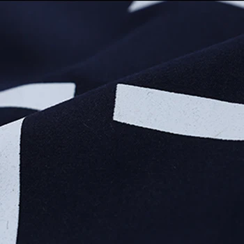 NOVÉ 2018 jar Dizajn a Módne oblečenie mužov tričko s dlhým rukávom Geometrické camisa sociálne tenké Večerné Šaty Slim Fit pánske košele