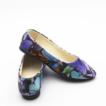 Cresfimix zapatos de mujer ženy roztomilý pošmyknúť na ploché topánky lady bežné jarné a letné kvetinové bytov lady plus veľkosť topánky