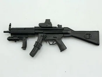 MP5SD5 Samopal 1:6 Plastových Zmontované Zbrane Puzzle Model Pre 12