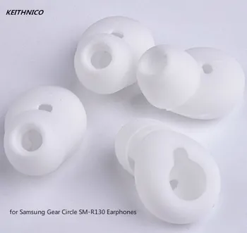 KEITHNICO 2 Páry Náhradné Silikónové Gél Ucho Tip Anti-Slip Odolné mušle slúchadiel Slúchadlá Pre Samsung Výstroj Kruhu Bluetooth Slúchadlá