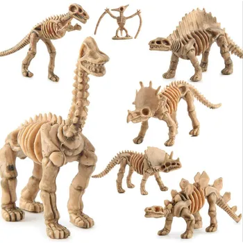 LittLove 12pcs/veľa Hračka Dinosaur Nastaviť Plastové Hrať Hračky Dinosaurov Fosílnych Skelet Model Akčné Figúrky, Hračky Pre Deti, Najlepšie Darčeky