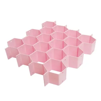 8-Dielna Honeycomb Zásuvky Clapboard Skrine, Deliace Kabinetu Celulárnej Oddiely Bielizeň Organizátor Estetická Plastická Úložný Box
