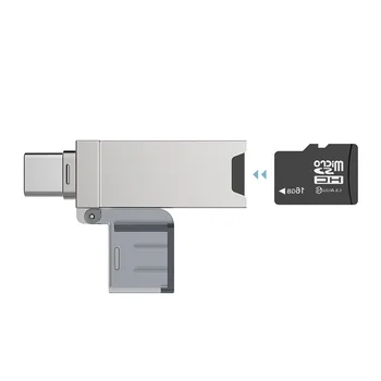 DM USB C Čítačka Kariet CR006 Micro SD/TF Typ C Multi Čítačka Pamäťových Kariet pre MacBook alebo smartphone s USB-rozhranie C