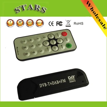 USB, Smart TV Stick DVB-T & RTL-SDR Prijímač Digitálneho TELEVÍZNEHO vysielania RTL2832U & R820T2 Tuner DVB-T+FM+DAB s Anténou pre android PC
