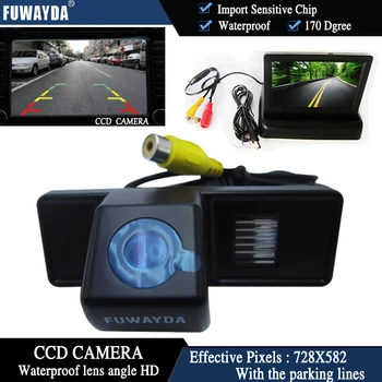 FUWAYDA Color CCD Auto parkovacia Kamera pre Mercedes Benz Vito / Mercedes Benz Viano + 4.3 Palec skladací LCD Monitor NEPREMOKAVÉ HD