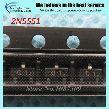 100ks doprava zadarmo 2N5551 MMBT5551 G1 SOT23-3 Bipolárne Tranzistory - BJT PNP Tranzistor Všeobecné Účely nový, originálny