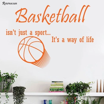 Steny Odtlačkový Citácie Basketbal Nie je Len Šport, Obtlačky Telocvični Dekor Nálepky Z120